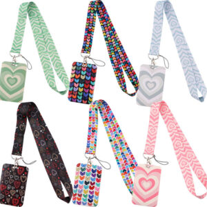 Lover Heart Card Holder with Lanyards for Promotions