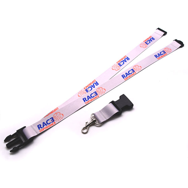 Customrized Dye Sublimation Safety Breakaway Lanyards with Detechable Buckle And Matel Hook