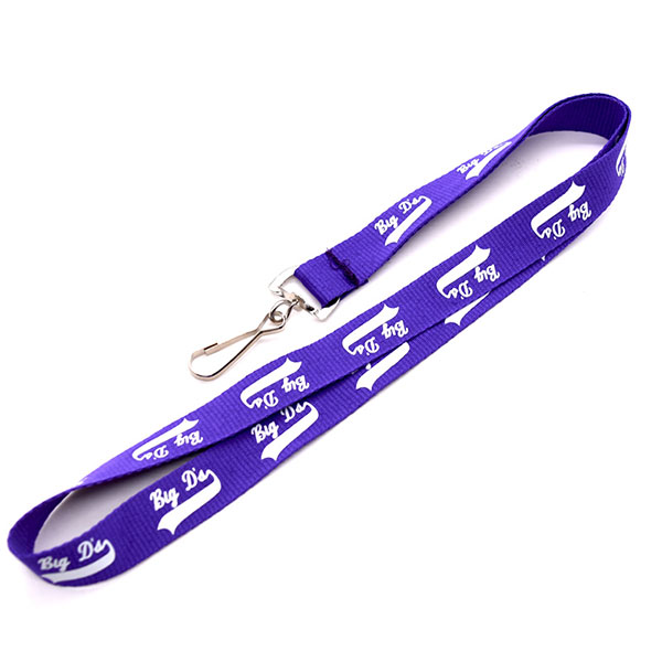Safety Breakaway Silkscree Printing Black Polyester Lanyards