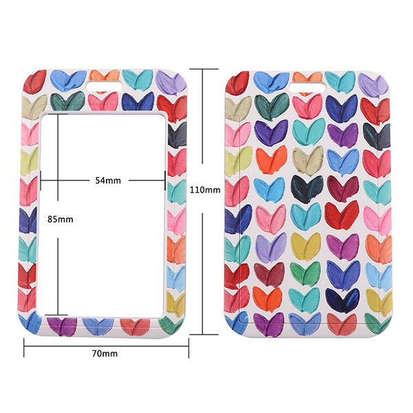 Lover Heart Card Holder with Lanyards for Promotions