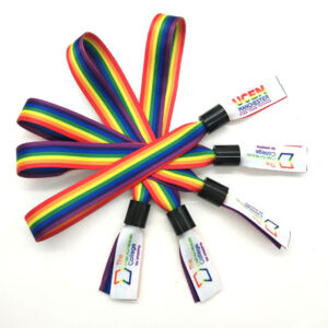 Promotion Gift Custom Logo Wholesale Event Festival Wristbands Woven Polyester Bracelets Fabric Wrist Bands